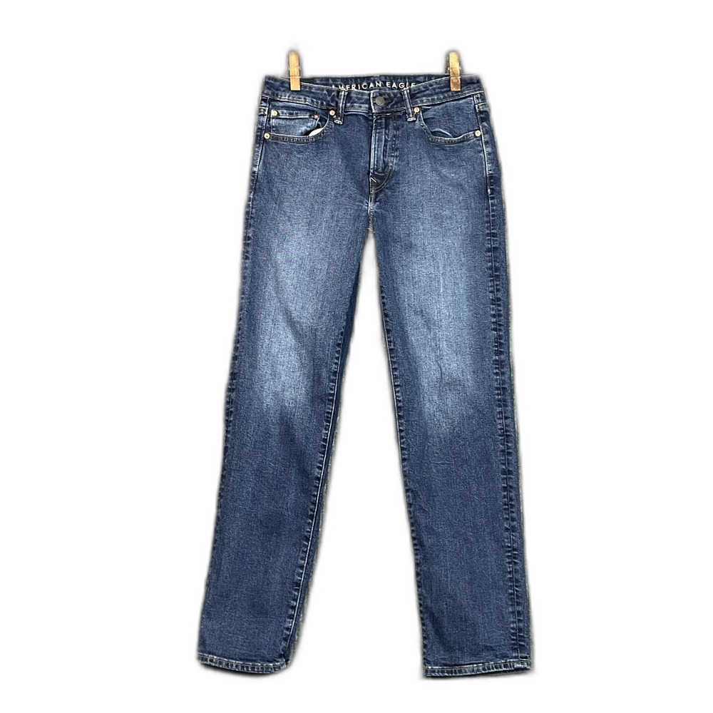 American Eagle Outfitters Airflex+ Athletic Straight Jeans Men 30x32 Denim Skate
